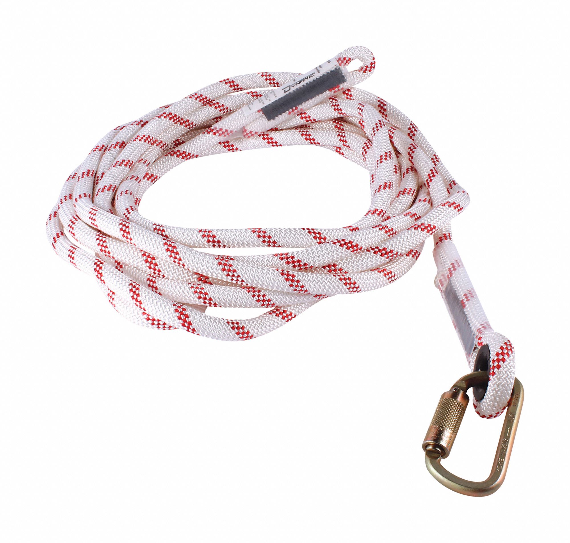 KERNMANTLE ROPE, FOR USE WITH FP151 OR FP131 ROPE GRAB, CARABINER, 1 WORKER, 50 FT, STEEL