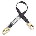 LANYARD, WEIGHT CAP 132 TO 352 LBS, RED, 1 3/4 IN, STEEL HARDWARE