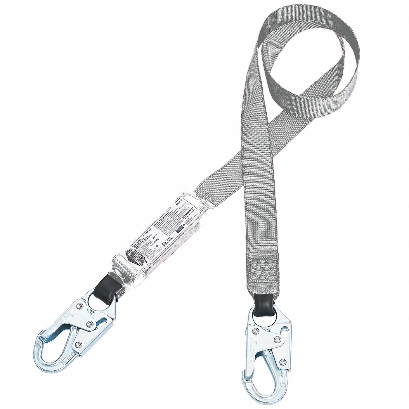 ENERGY ABSORBER LANYARD,6 FT,SMALL HOOKS