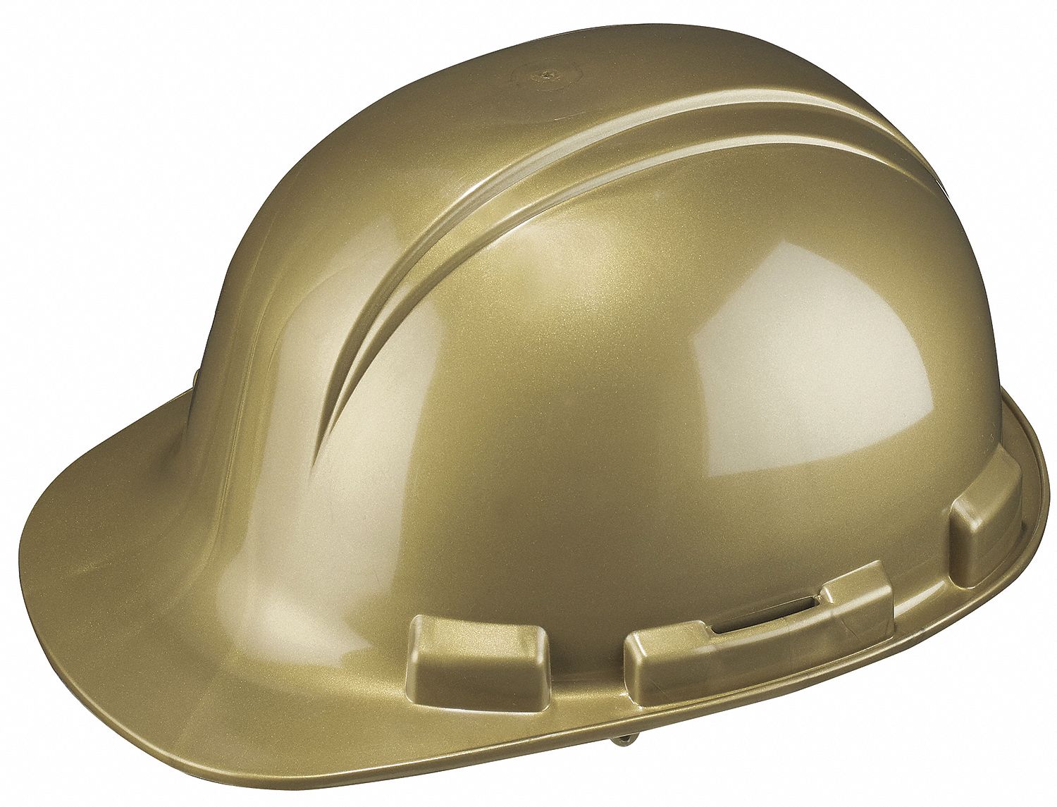 HARD HAT CSA TYPE 1 CLASS E PE 4 PT SURE LOCK RATCHET CAP BRIM GOLD