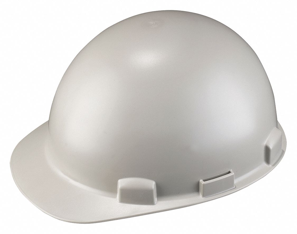 DYNAMIC HARD HAT, RATCHET, FRONT BRIM, ACCESSORY SLOTS, GREY, SIZE 6 5/