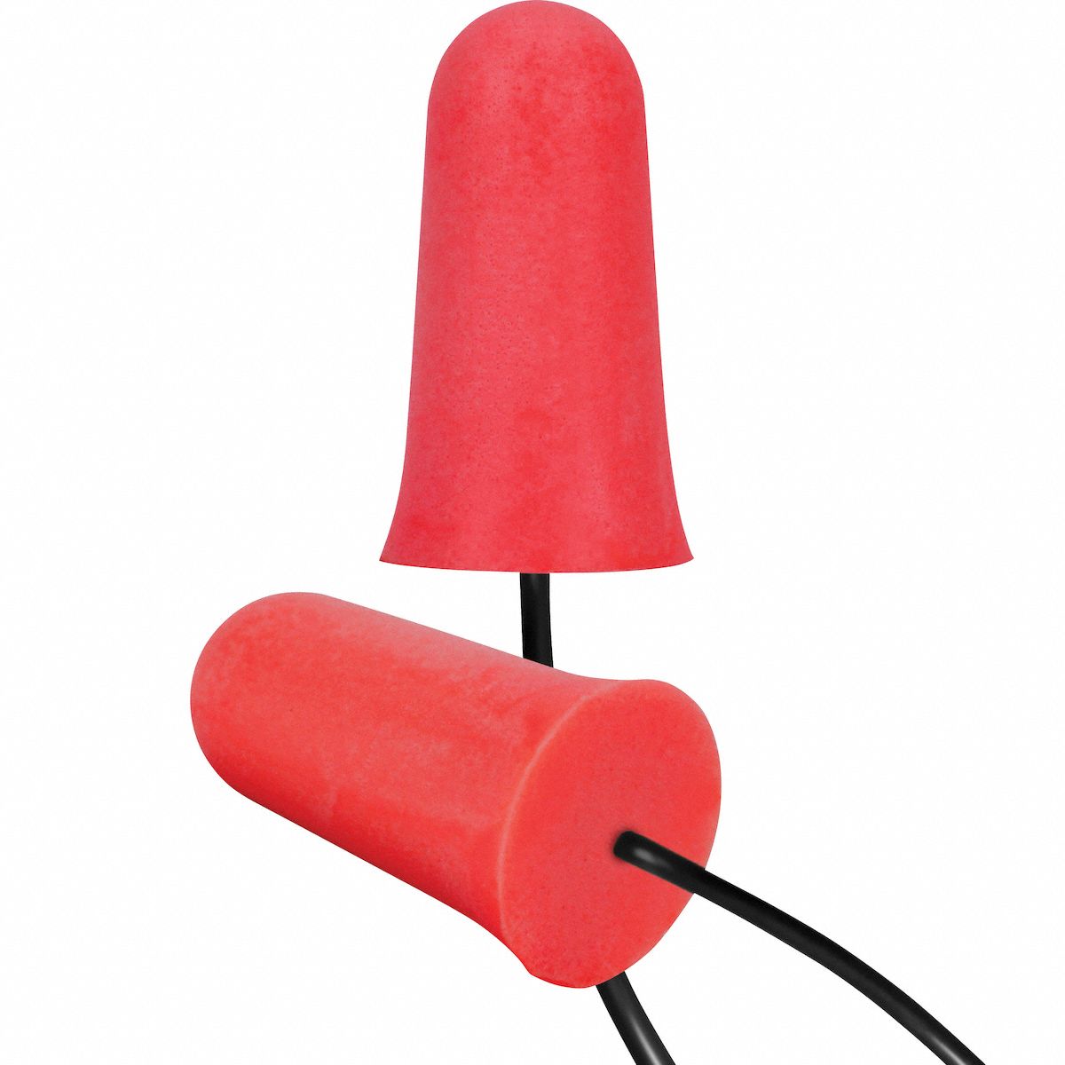 BOUCHONS D'OREILLE, JETABLES, PU/PVC, UNIVERSELS, ÉVASÉS, 33 DB, FILAIRES, ENROULABLES, 50 PR