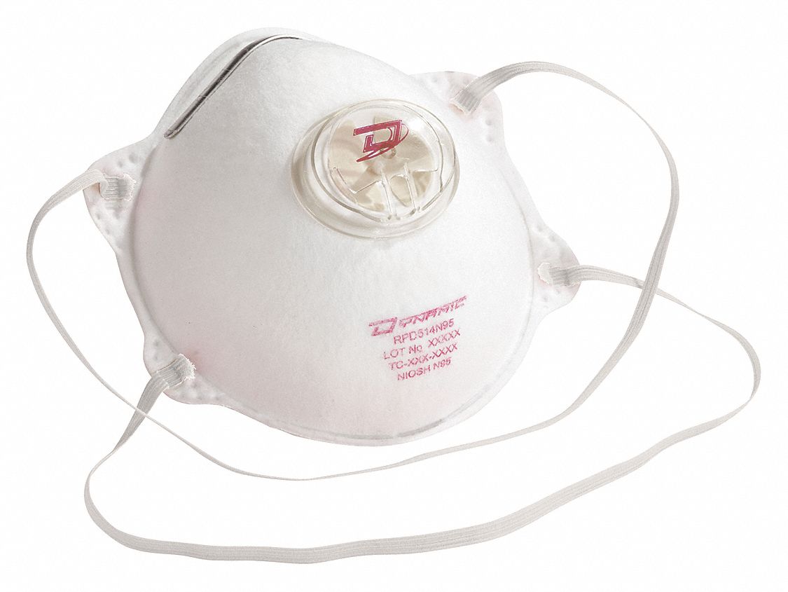 DISPOSABLE RESPIRATOR, UNIVERSAL, AL/LATEX-FREE WOVEN/FOAM, NIOSH, MOULDED, 10-PK