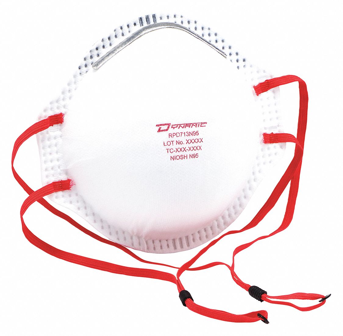 DISPOSABLE RESPIRATOR, UNIVERSAL, AL/LATEX-FREE WOVEN, WHITE, NIOSH, MOULDED, 20-PK