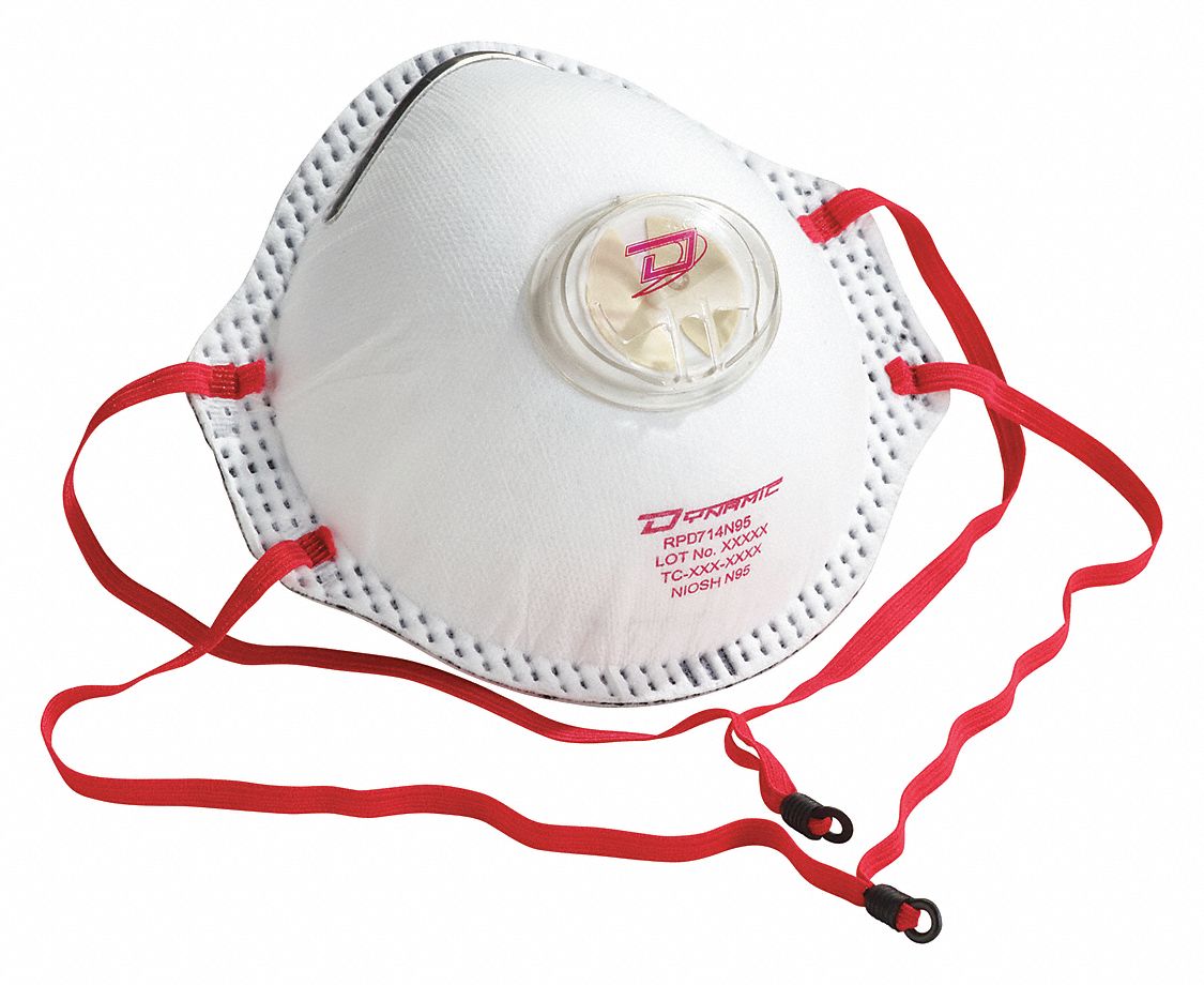 DISPOSABLE RESPIRATOR, UNIVERSAL, ALUMINUM/LATEX-FREE WOVEN,NIOSH,MOULDED,CURVED,10-PK