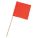 TRAFFIC FLAG, FLUORESCENT ORANGE, NYLON, HANDLE