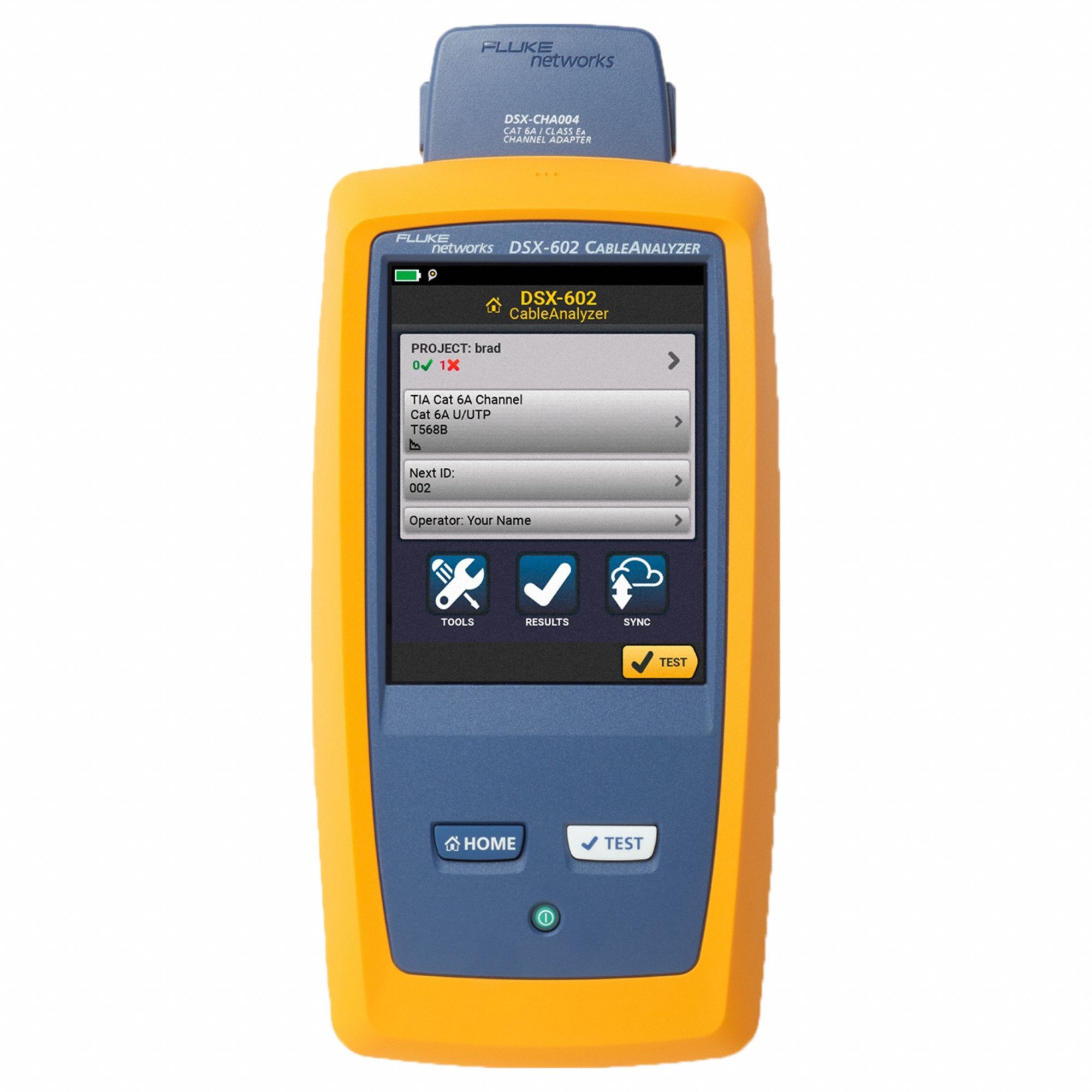 FLUKE NETWORKS, Tester/Patch Cords/Remote/Case, DSX602, Cable Tester