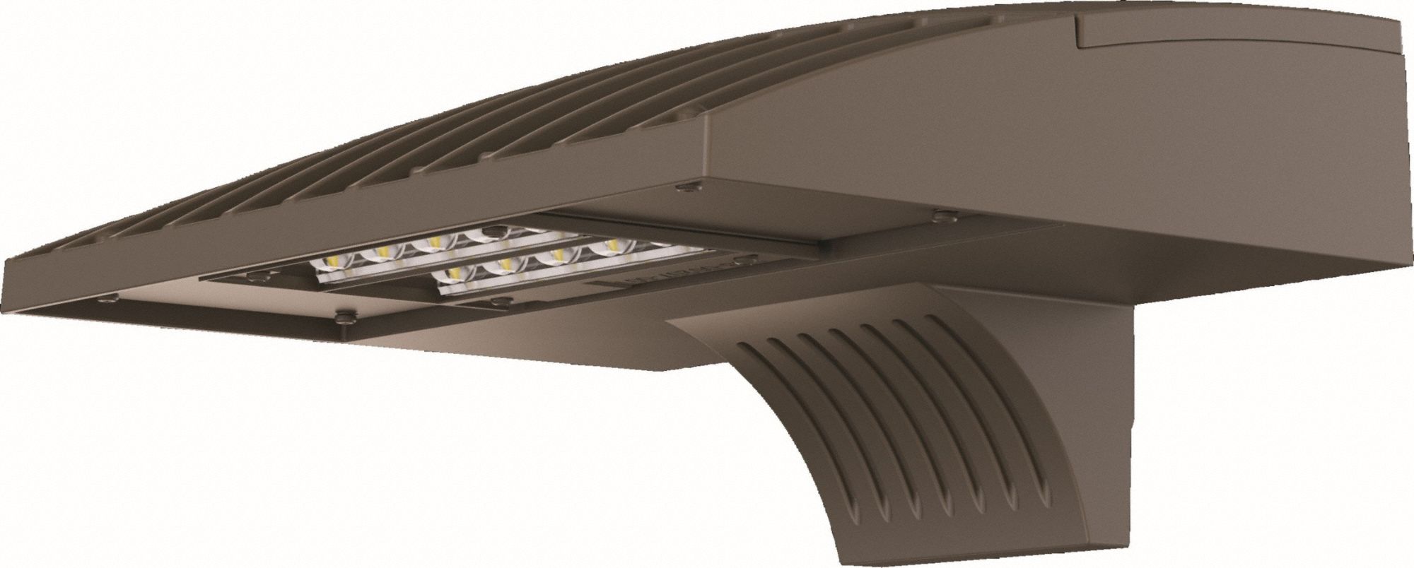 Anti-Glare Wall Pack: LED, 5, 309 lm, 4000K, 120 to 277V AC, 46 W, Type II, 6 3/8 in Overall Ht