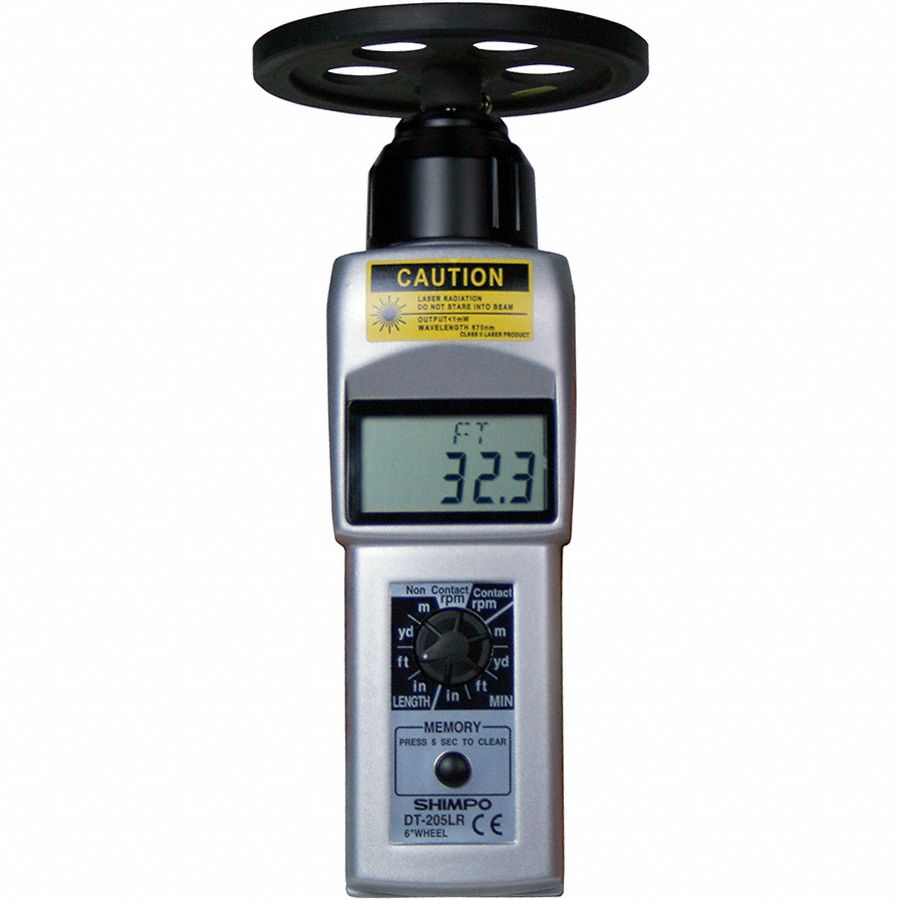 TACHOMETER, +/-0.006 RPM ACC, LCD