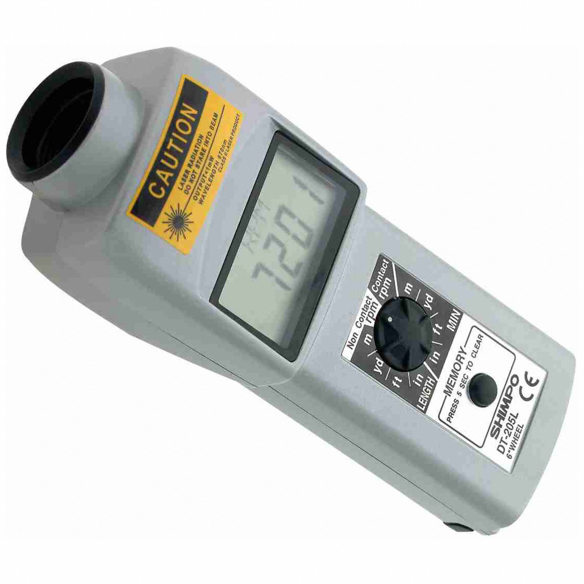 SHIMPO, NIST, Contact 0.8 to 25,000, Tachometer 21YD75DT205LR