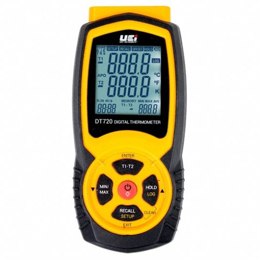 Thermocouple Thermometer: -328°F to 2, 498°F, For Type K Thermocouple Type