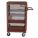 JOBSITE CABINET, 3-POINT LOCK, 3 SHELF, BROWN, 51-1/4 X 33 IN, STEEL