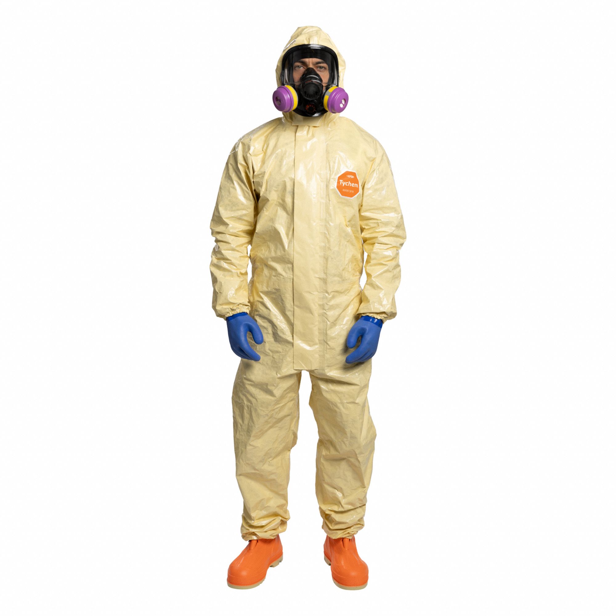 COVERALL,DUPONT 6000 SFR,W/ RESP. FIT H