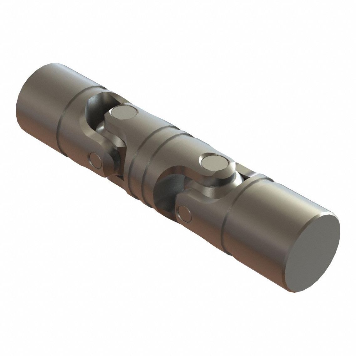 Universal Joint: Alloy Steel, 1000, Machinable, 4 7/8 in Overall Lg, 1 in Outside Dia, Solid