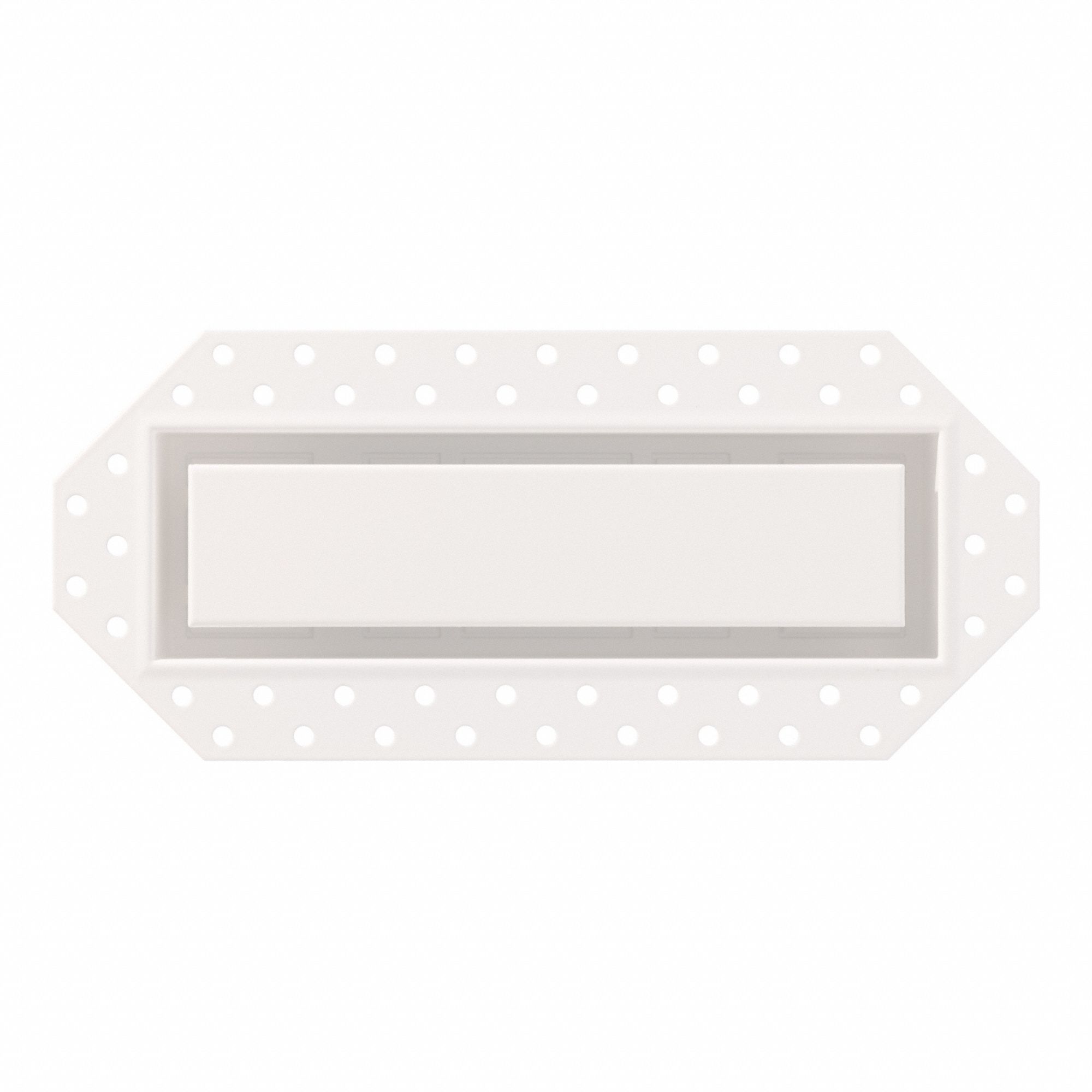 Wall/Ceiling Register: Ceiling/Wall, 4 in H, 10 in W, Decorative, Powder Coated, White, Steel Grille