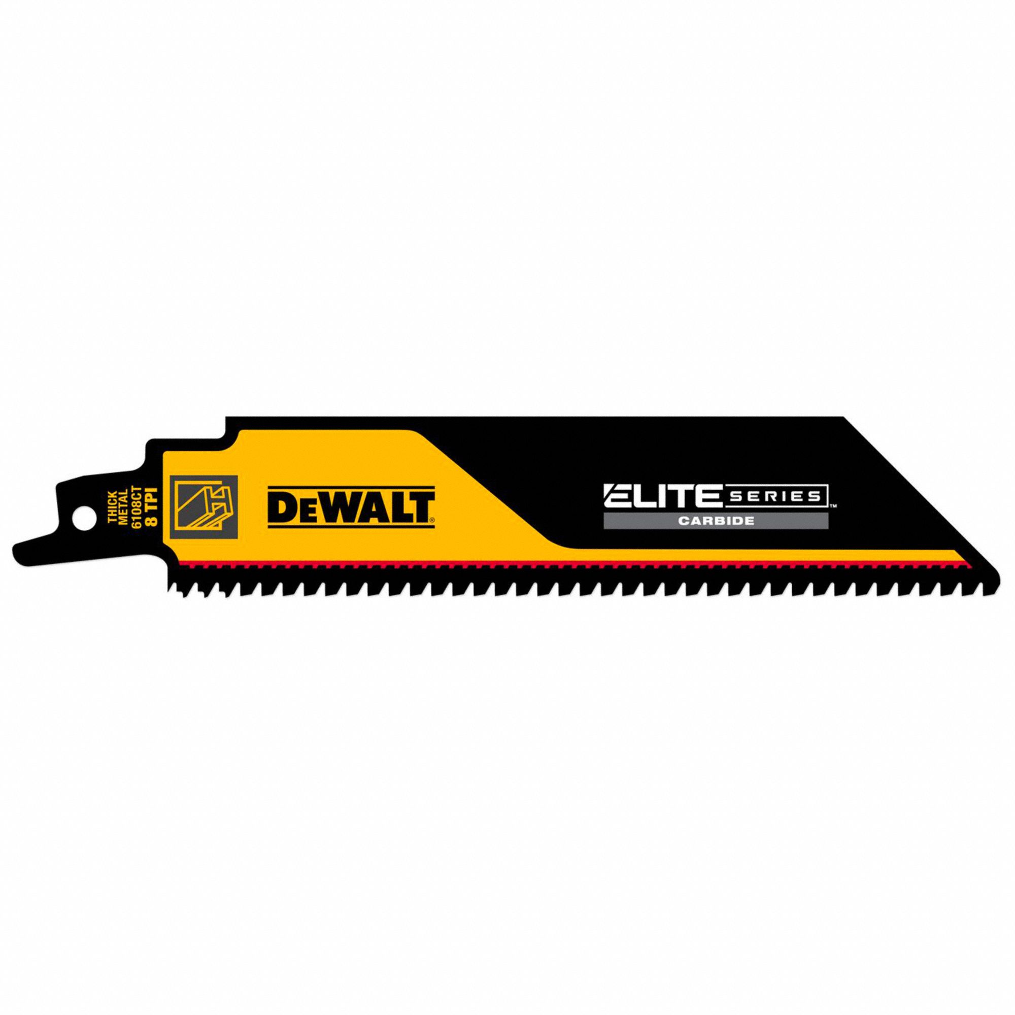 Reciprocating Saw Blade: 8 Teeth per Inch, 6 in Blade Lg, 0.05 in Blade Thick, 2 in Blade Wd
