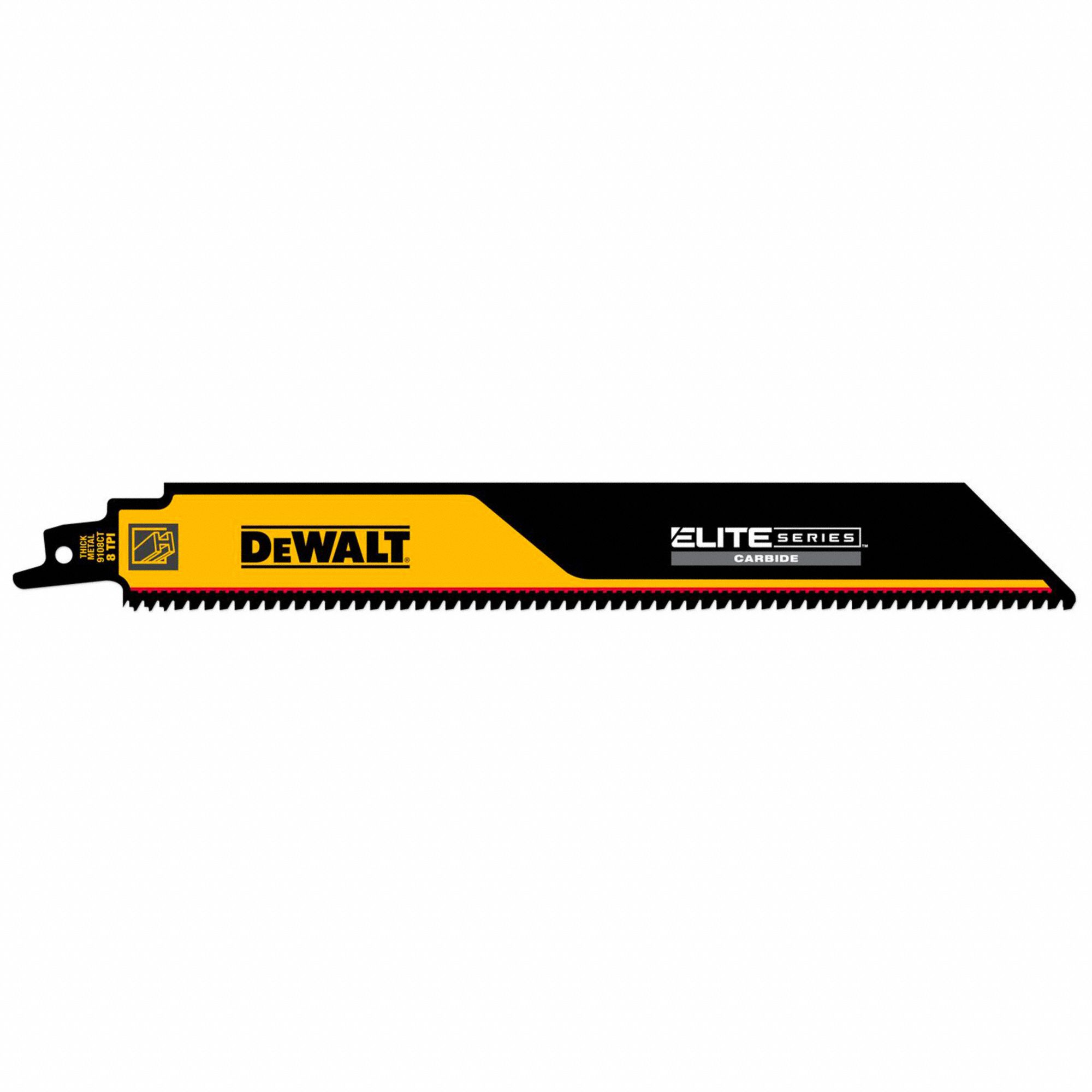 DEWALT, 8 Teeth per Inch, 9 in Blade Lg, Reciprocating Saw Blade
