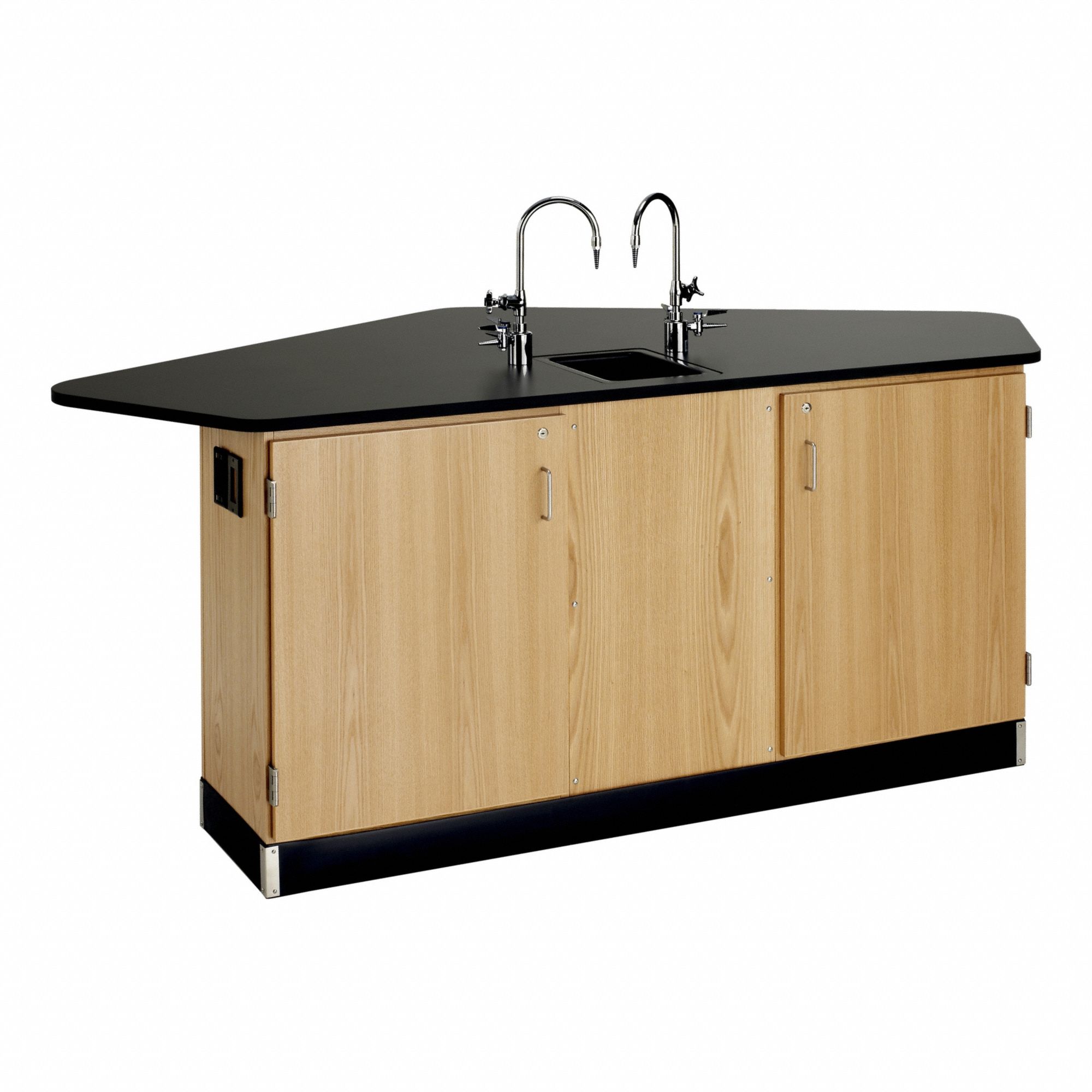 Workstation, Red, 36 in Overall L.