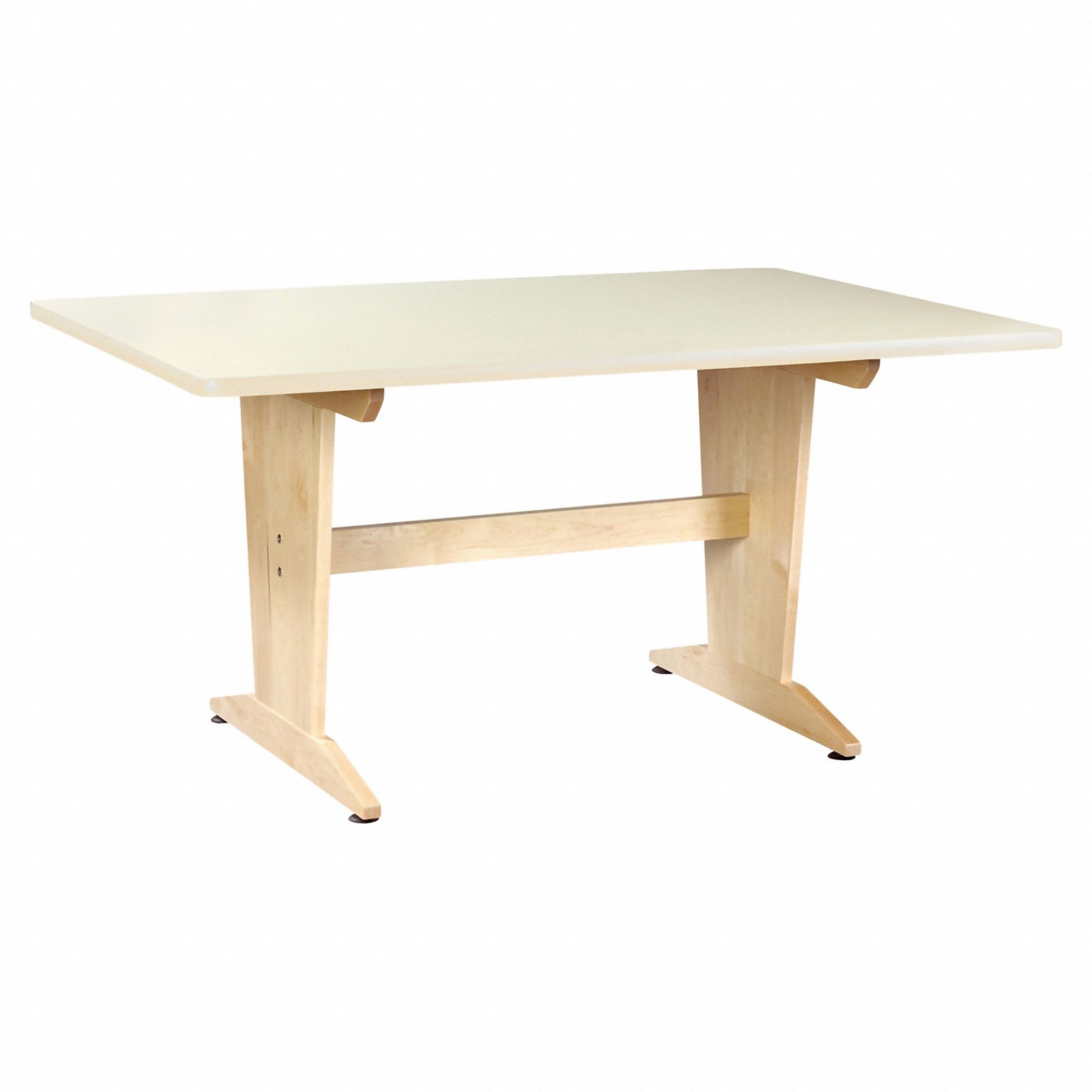 Art Table: Matte, 60 in Overall Lg, 60 in Overall Wd, 30 in Overall Ht, Laminate