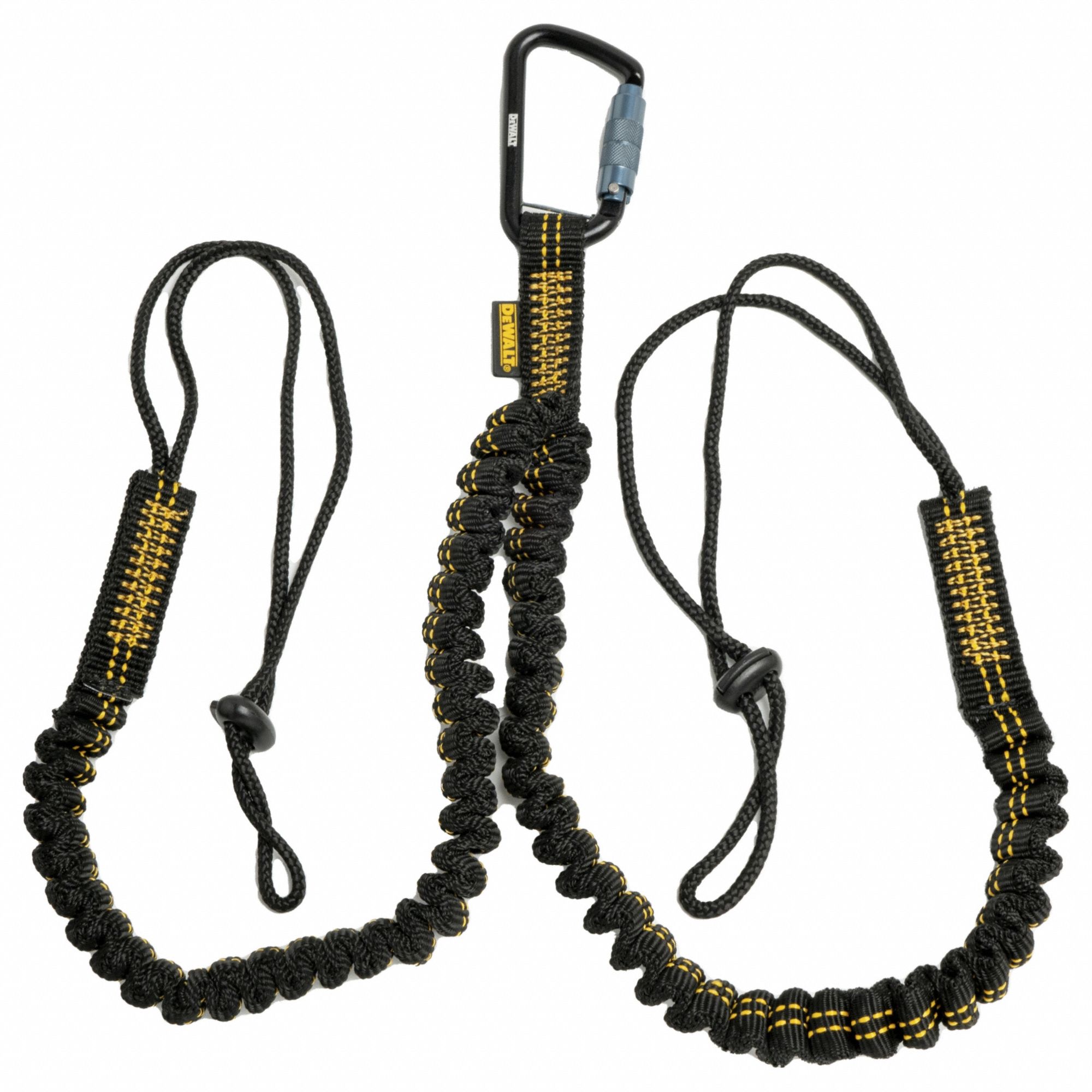 DEWALT, Black, Carabiner, Twin Leg Tool Lanyard, 15 lb. capacity ...