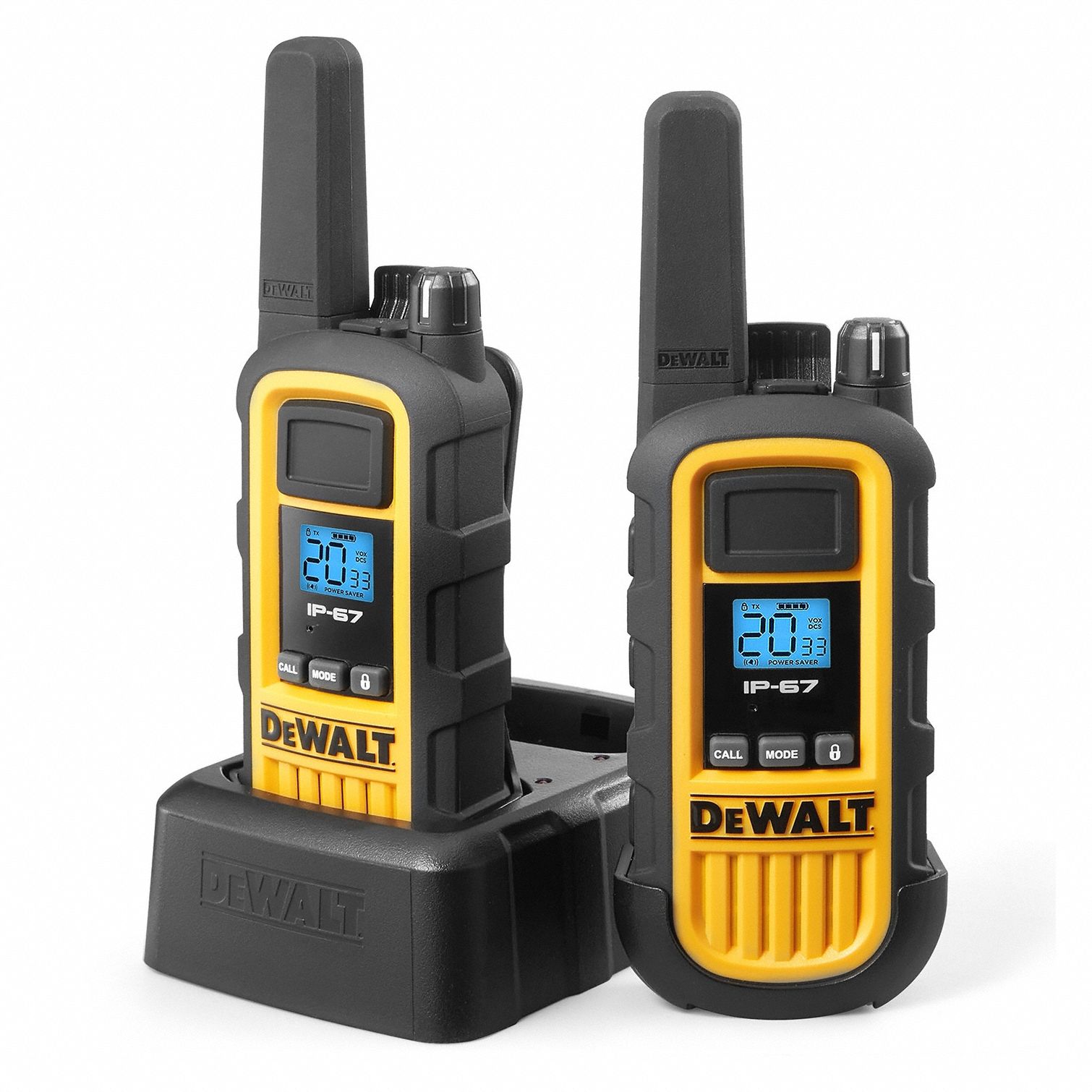 DEWALT Handheld Two Way Radio DXFRS800 Series FRS GMRS Analog 2 W 22 Channels Alphanumeric