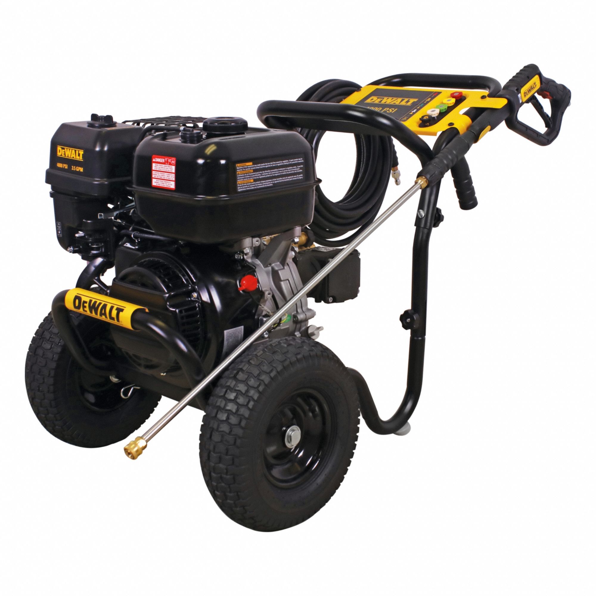 Gas-Powered Pressure Washer: Heavy Duty, Cart, 4, 000 psi, 3.5 gpm, 9 11/16 hp Horsepower