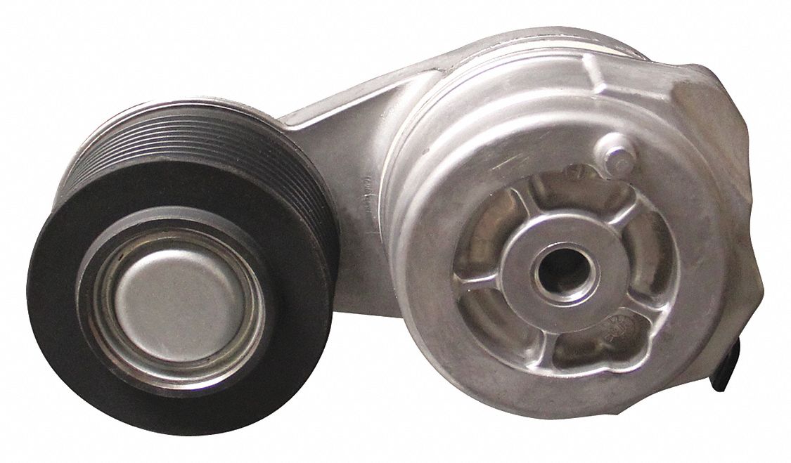 BELT TENSIONER, HEAVY DUTY, FLAT SPRING, SERPENTINE, INDUSTRY NUMBER 89481, CAST ALUMINUM