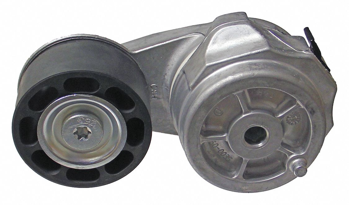 BELT TENSIONER, HEAVY DUTY, FLAT SPRING, SERPENTINE, INDUSTRY NUMBER 89490, CAST ALUMINUM