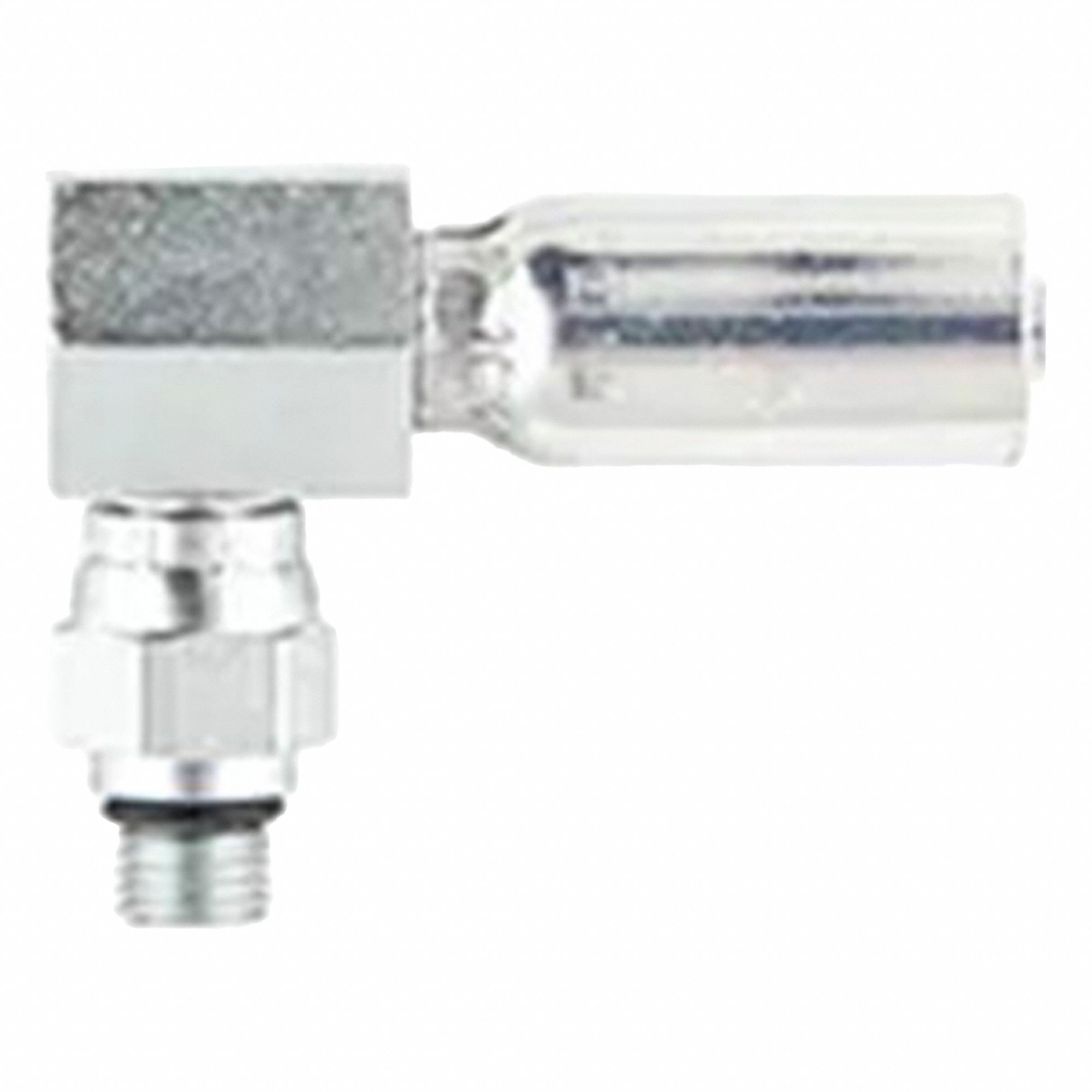 HYDRAULIC HOSE FITTING, &frac34;"-16 THREAD, STEEL, 90 &deg;  ELBOW, &frac12; IN ID, HOSE END X SAE, SAE THREAD, &frac12; IN FITTINGS