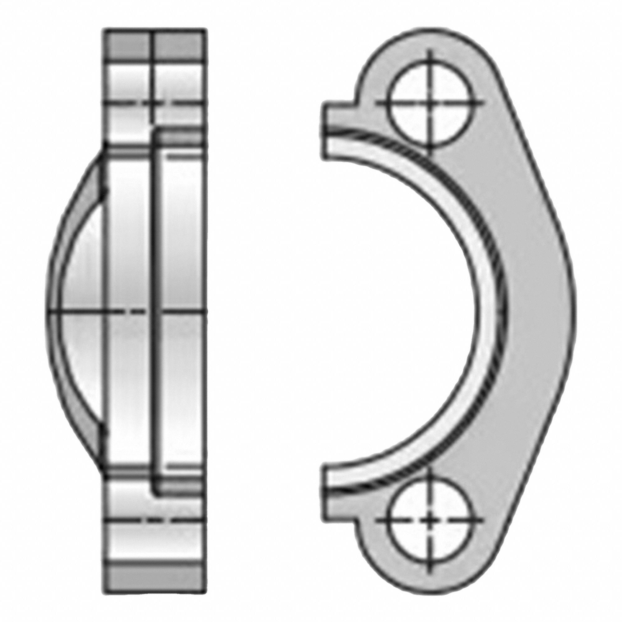 SPLIT FLANGE CLAMPS KIT, SAE 62