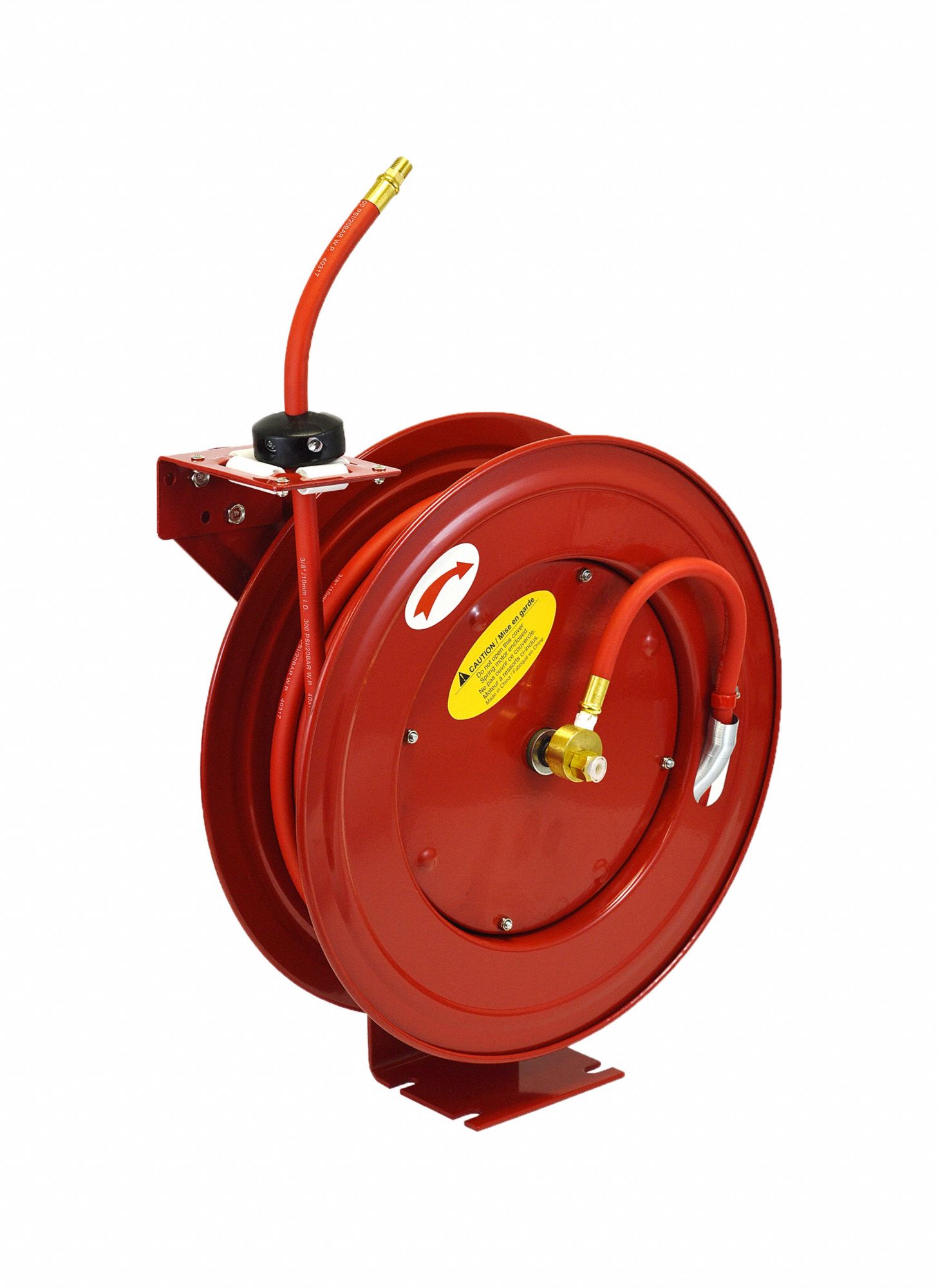 DYNALINE INDUSTRIAL AIR HOSE REEL,3/8 IN, 50 FT L - Combination