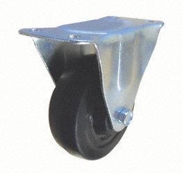 FIXED CASTER,4 IN,ZINC