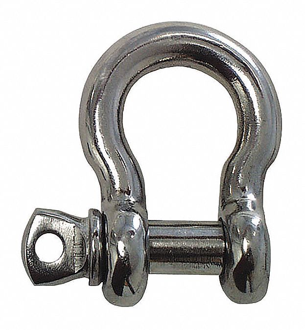 SHACKLES STAINLESS STEEL 3/8