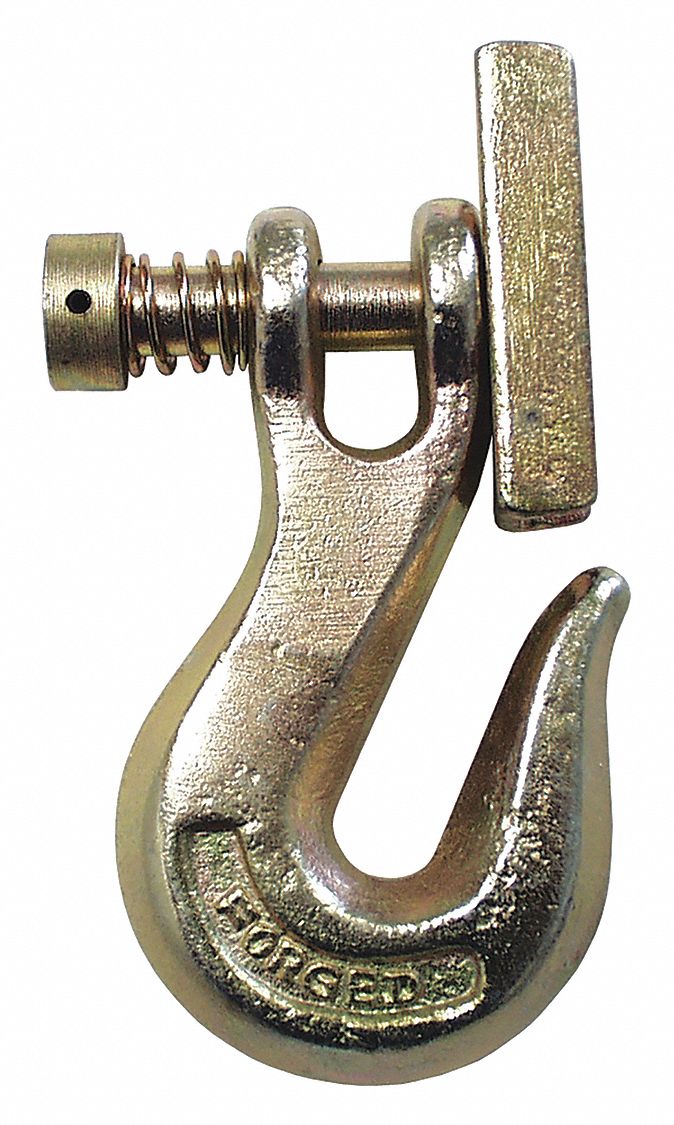 HOOK, YELLOW, 3 3/16 IN L, ALLOY STEEL, 12,750IB LOAD LIMIT, ZINC DICHROMATE-PLATED FINISH