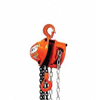 LEVER/MANUAL CHAIN HOIST, RED, STEEL, IMPACT RESISTANT, 2 TON MAXIMUM LIFTING CAPACITY, HOOK MOUNTED