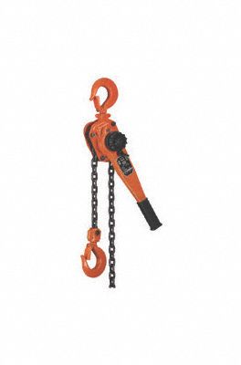 LEVER/MANUAL CHAIN HOIST, STEEL, IMPACT RESISTANT, 2 TON MAXIMUM LIFTING CAPACITY, HOOK MOUNTED