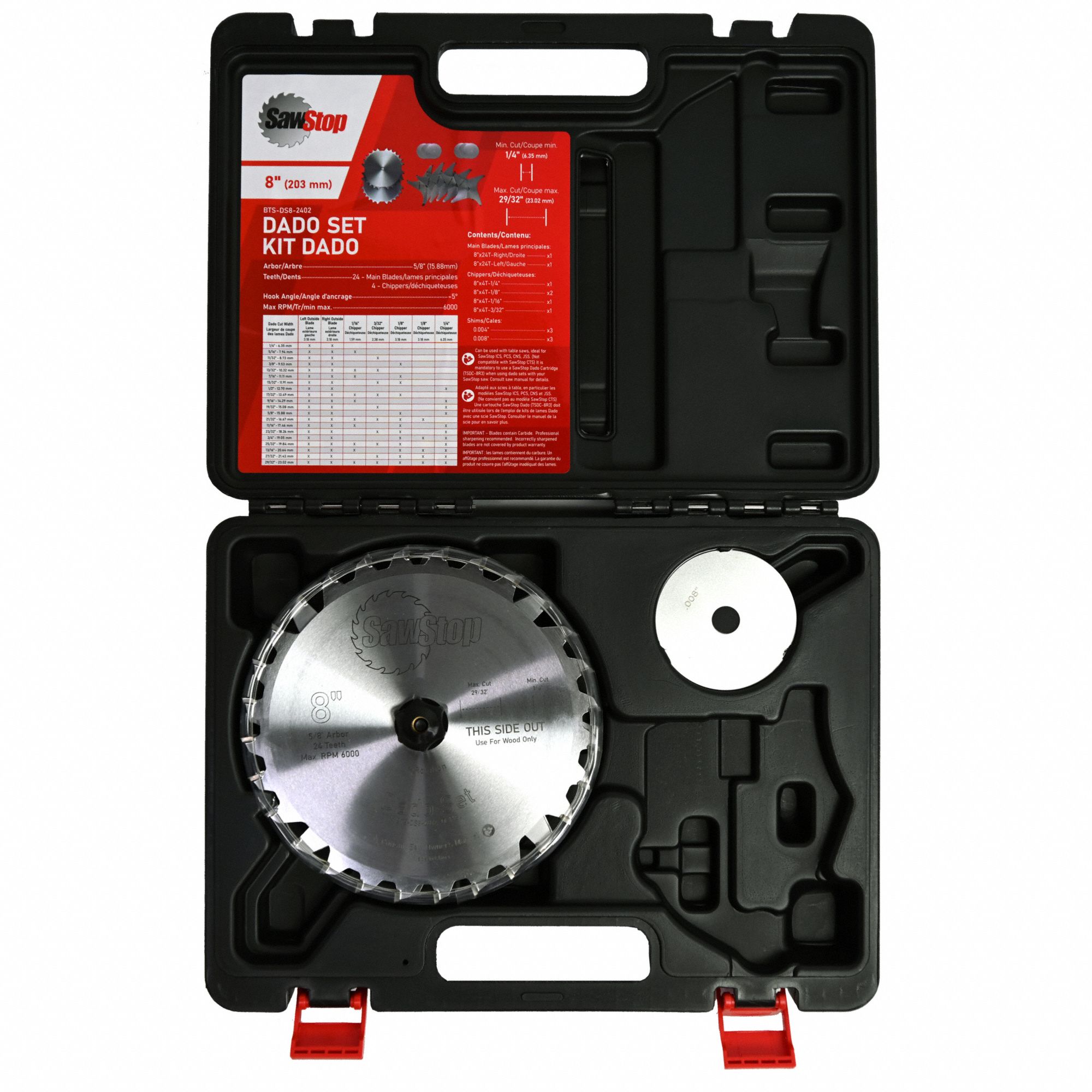 SAWSTOP Dado blade 799EG9BTSDS82402 Grainger