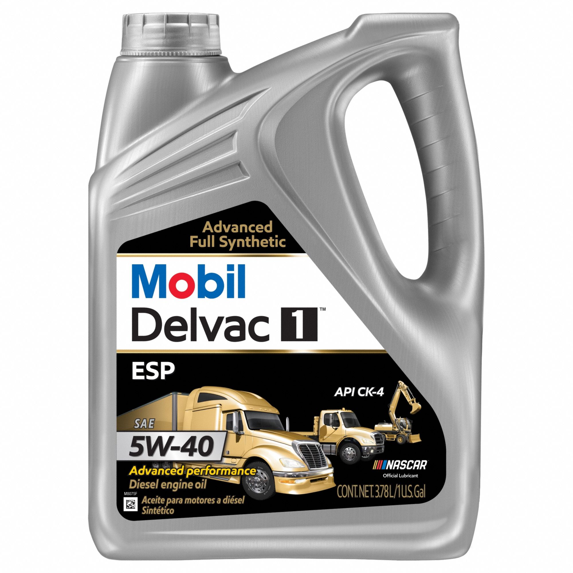 Motor Oil: Synthetic, 1 gal Size, 5W-40, Delvac