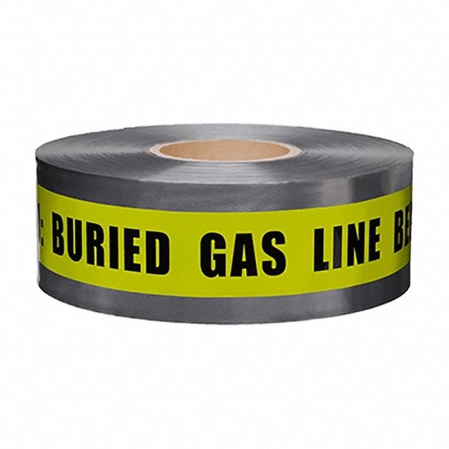 Detectable Buried Tape 1000ft Yellow