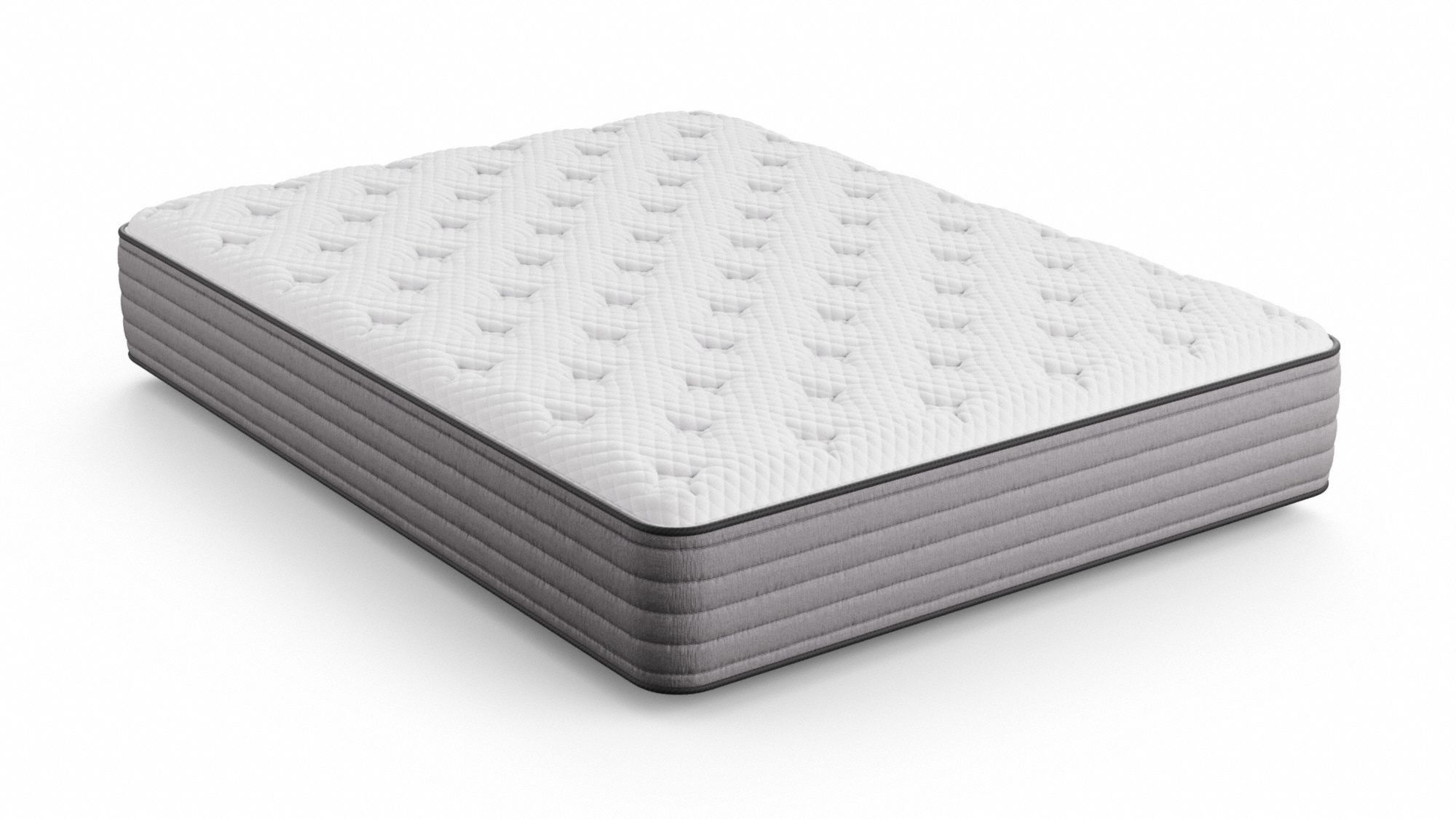 Bed Mattress: California King, Firm, Stretch Knit Fabric, Innerspring, 11 in Overall Ht