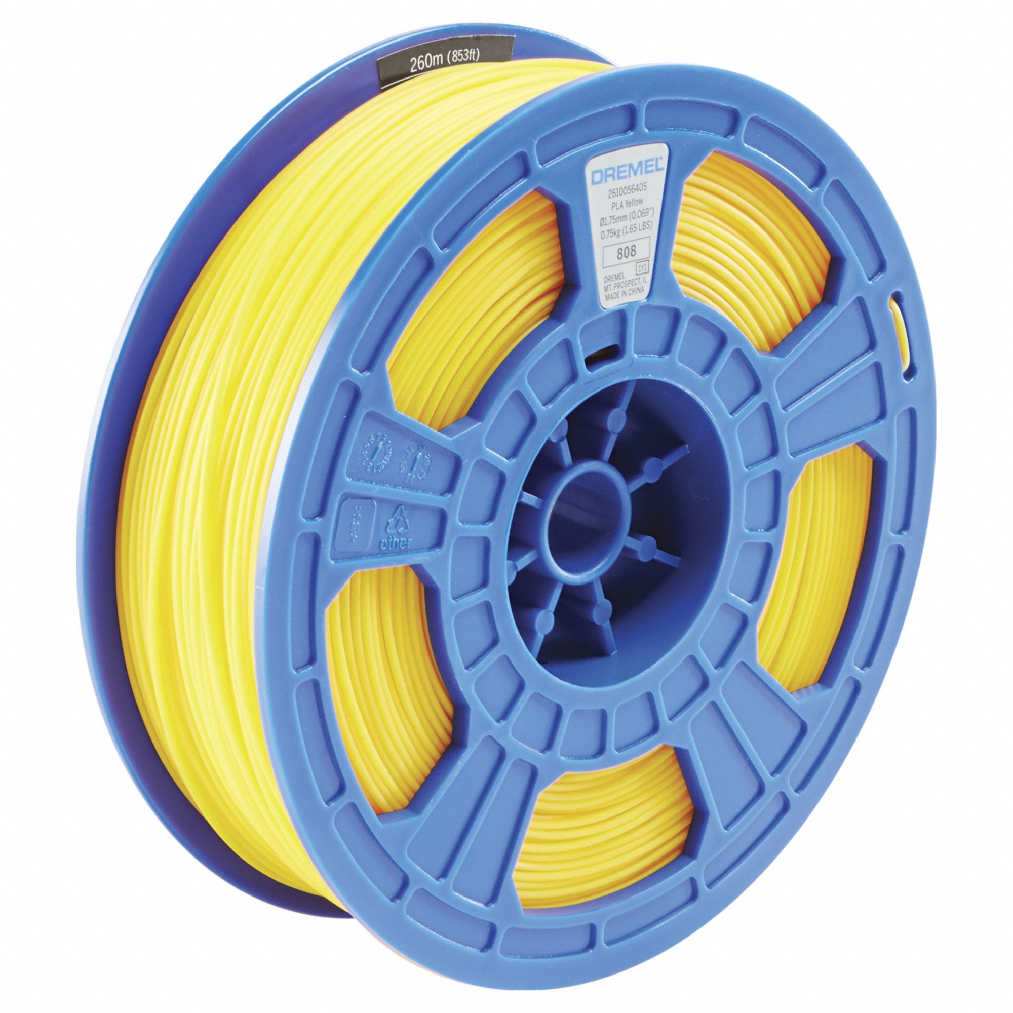3D Printer Filament PLA 0.75 kg W Ylw
