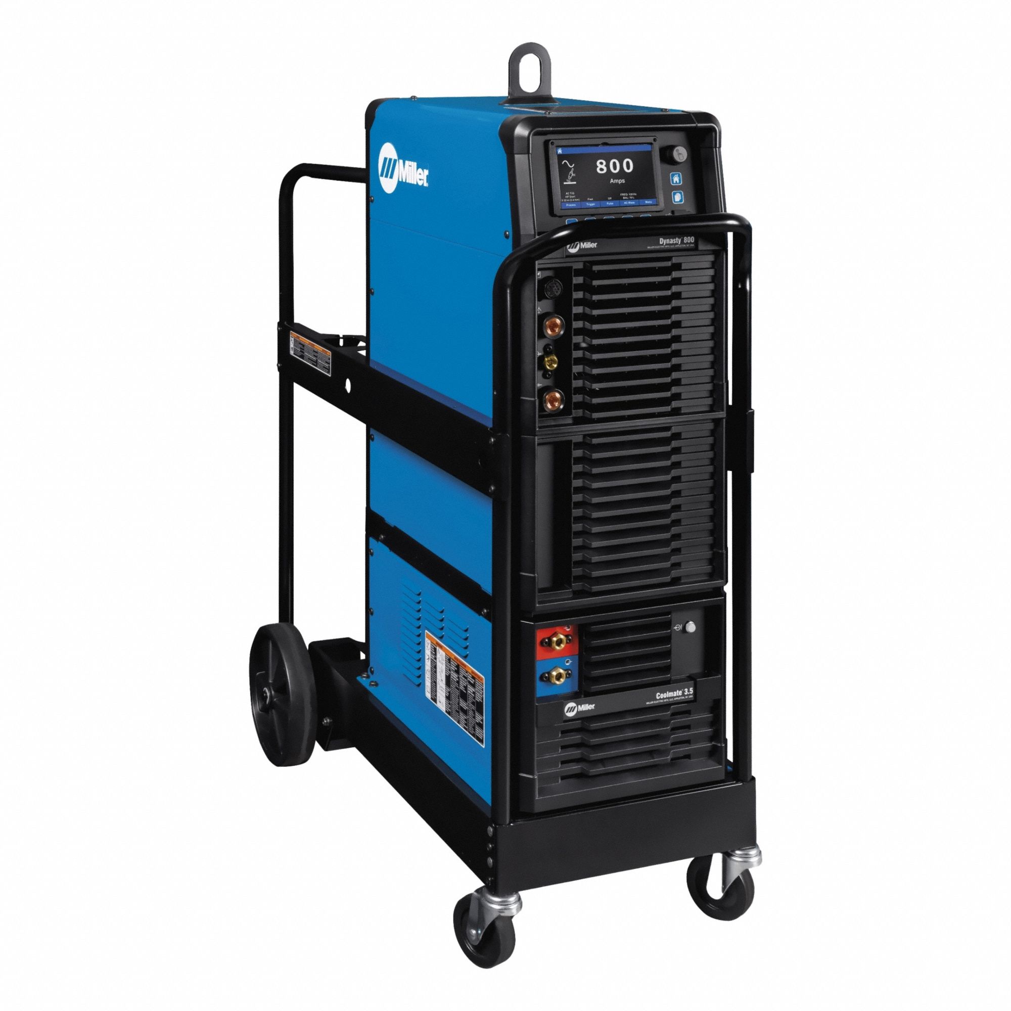 TIG Welder: Dynasty 800, AC/DC, Power Source w/Cooler Power Supply & Running Gear