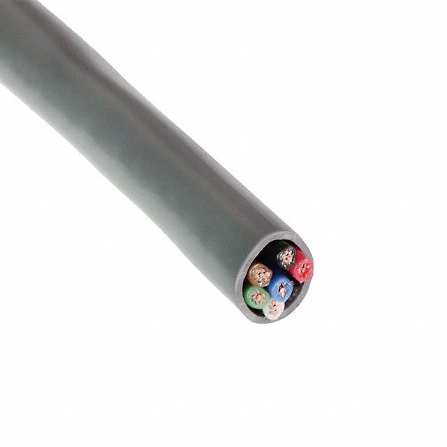 Power Limited and Communication Cable: 1, 000 ft Cable Lg, 7 Strands, 18 AWG, Riser, S-R PVC