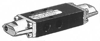 Pilot Air Control Valve: E Series, Three-Way / Two-Position, 3 Ports, 1/4 in Female NPT Pilot