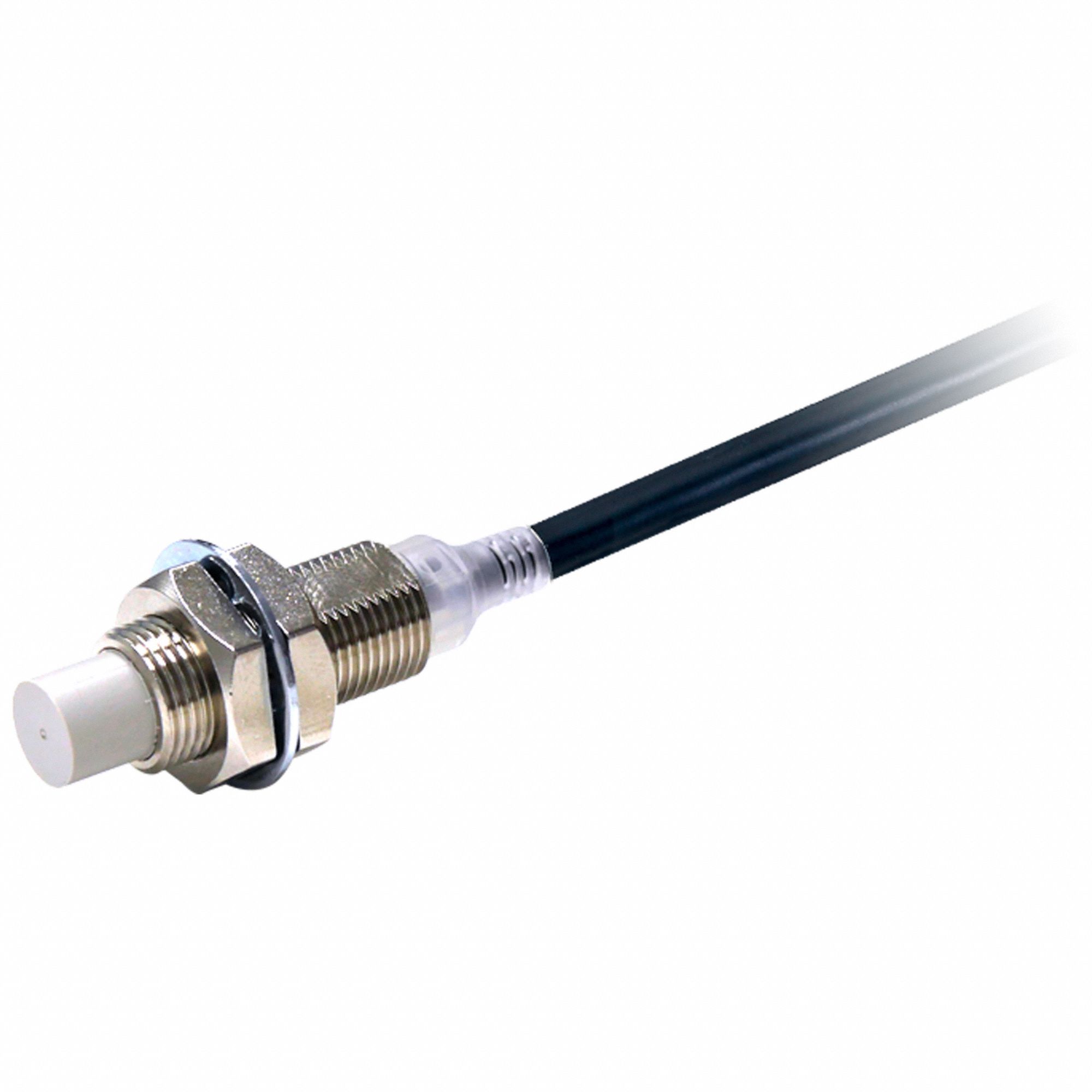 Inductive Cylindrical Proximity Sensor: Non-Terminated Cable, Unshielded, 3 Wires, 10-30V DC