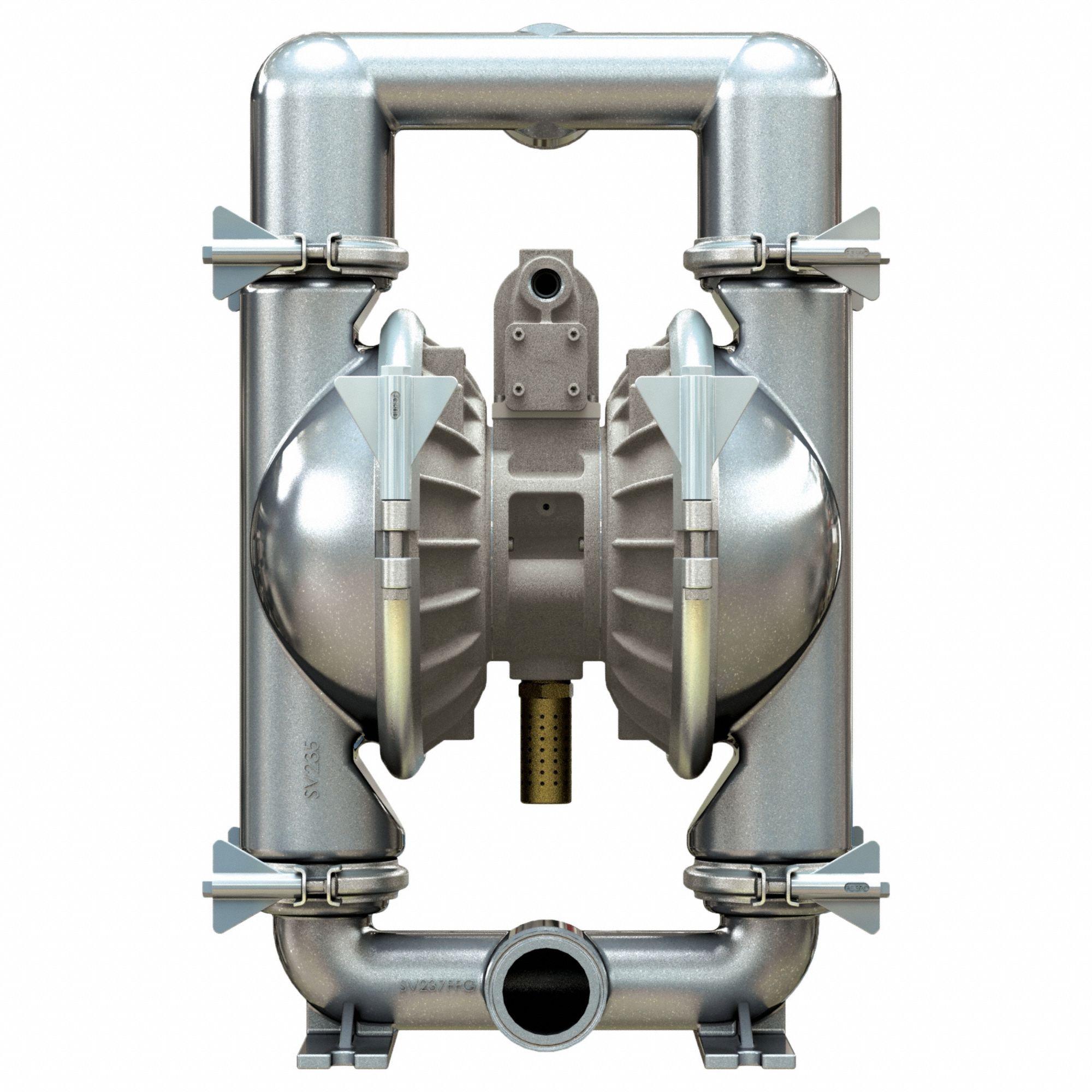 VERSA-MATIC, Air, Stainless Steel, Air Operated Double Diaphragm Pump ...