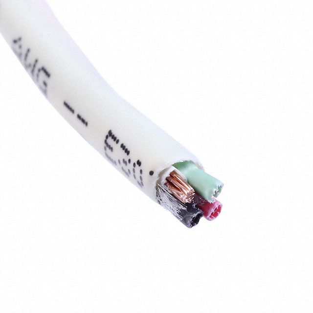 Power Limited and Communication Cable: 1, 000 ft Cable Lg, 7 Strands, 22 AWG, Plenum, PVC, PVC
