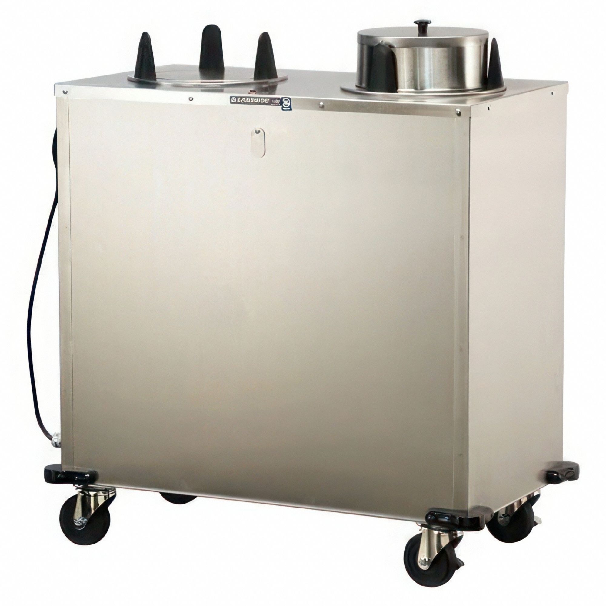 Plate Dispenser Cart: Heated, 9 1/8 in Plate Size, 39 7/8 in Overall Ht, NSF Certified