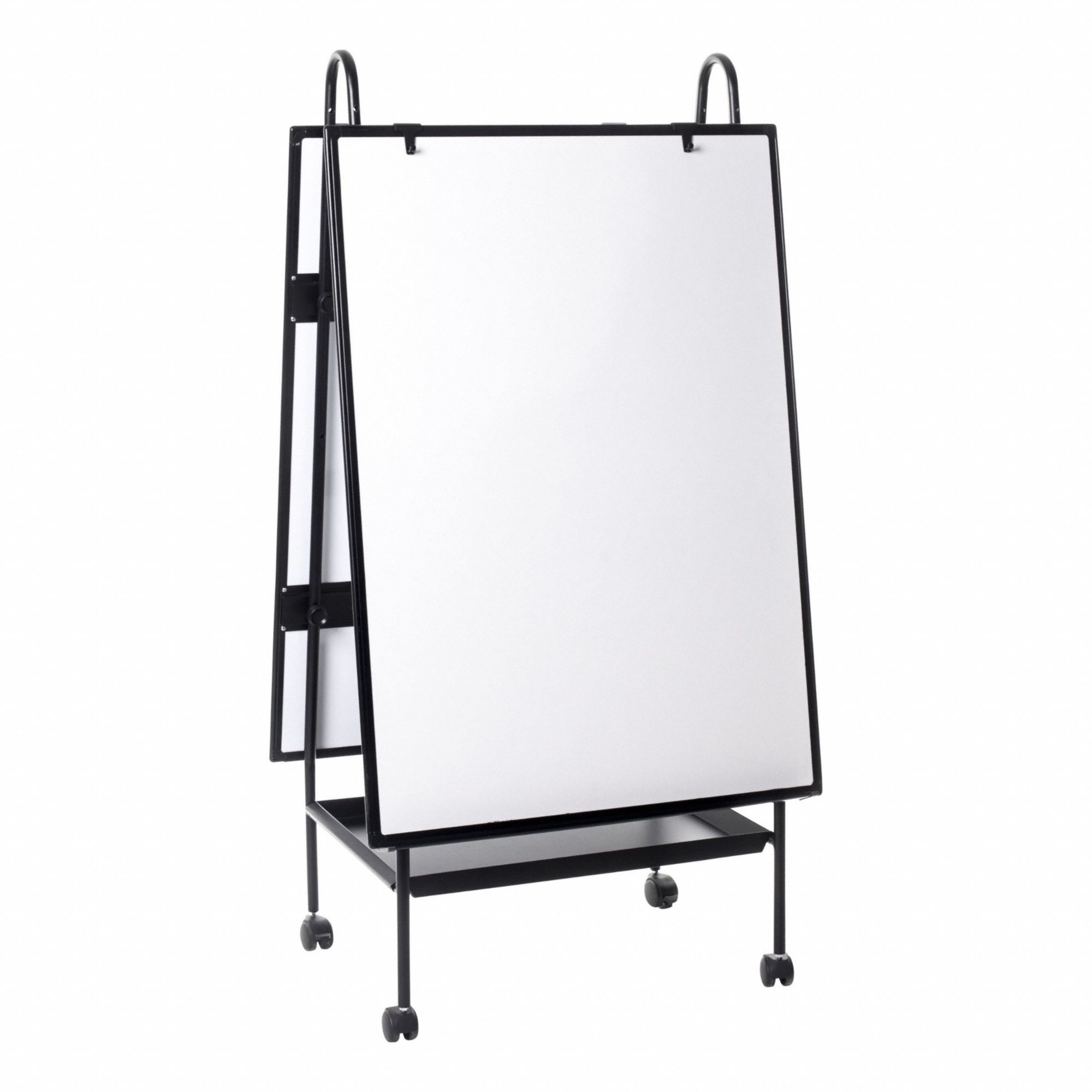 Dry Erase Board: 66 in Overall Ht, 30 in Overall Wd, Melamine, Melamine, Adj, White