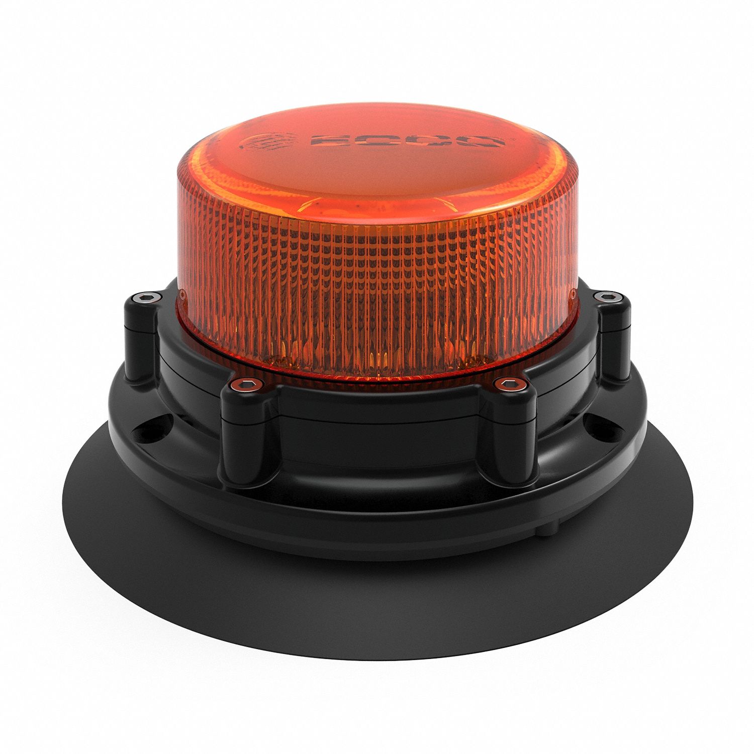 LED Directional Warning Light: Flashing Beacon, Amber, 3 3/8 in Overall Ht, LED, 10-30V DC